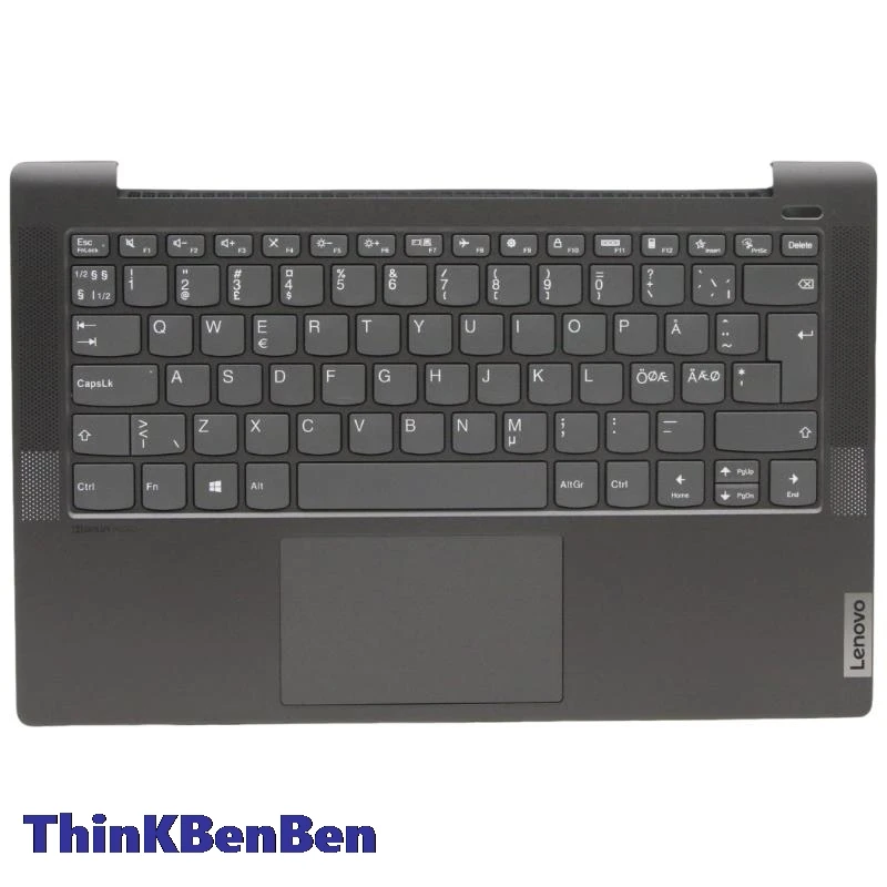 

NDC Nordic Black Keyboard Upper Case Palmrest Shell Cover For Lenovo Ideapad 5 14 14IIL05 14ARE05 14ALC05 14ITL05 5CB1A13883