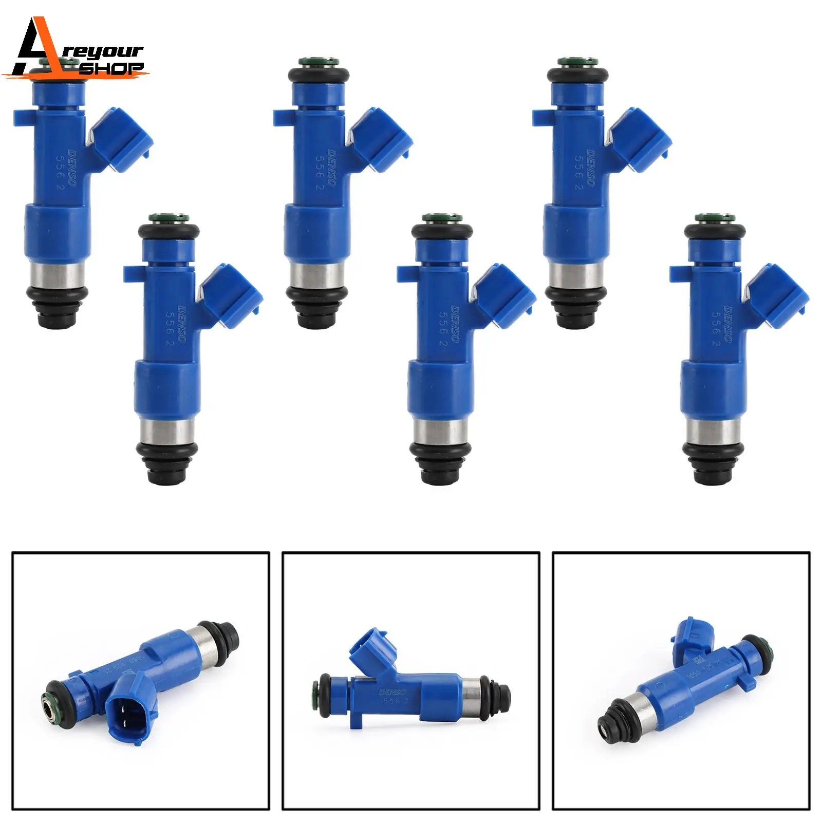 Areyourshop 6PCS Fuel Injectors Fit For Nissan GT-R 370Z For Infiniti G35 G37 63570 16600JF00A 14002AN001 Car Auto Parts