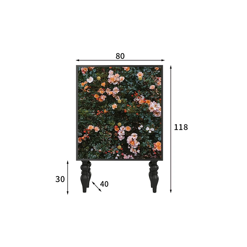 retro solid wood home drawer cabinet, living room storage, dining side cabinet, bedroom, bedside locker, chest of drawers