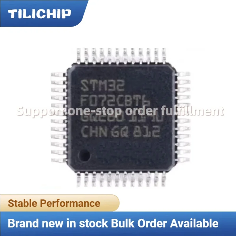 5PCS~10PCS Brand new STM32F072CBT6 Package LQFP-48 ARM Cortex-M0 32-bit Microcontroller Original IC