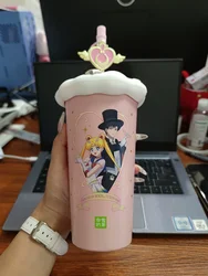 Hot Sale Beauty Girl Warrior Co Branded Cup Fantasy Conan Co Branded Shark Cat Color Changing Ceramic Insulation Gift Cup