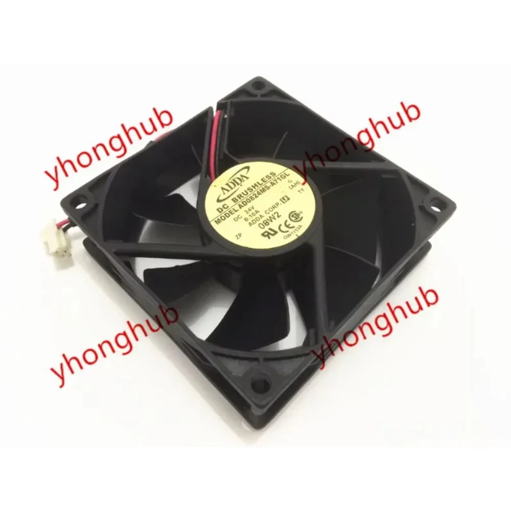 

ADDA AD0824MS-A71GL Cooling Fan DC 24V 0.16A 80x80x25mm 2-Wire