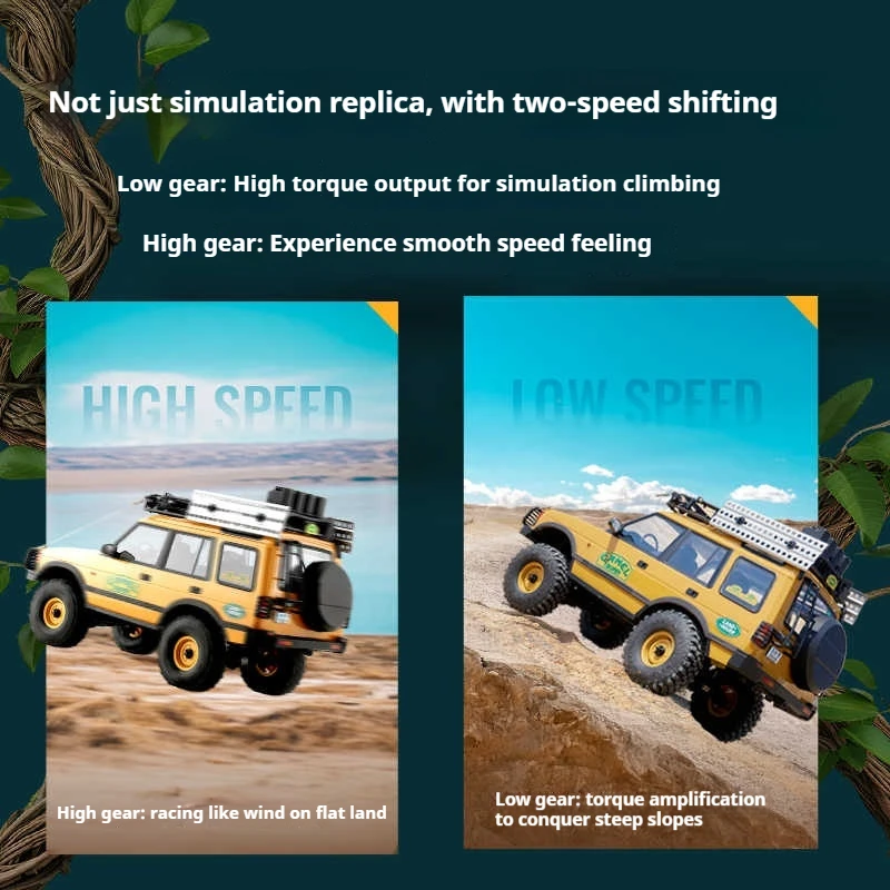 FMS 1:24 FCX24M Camel Trophy Series RC Veicolo fuoristrada telecomandato Modello di veicolo elettrico a quattro ruote Auto da arrampicata giocattolo RTR
