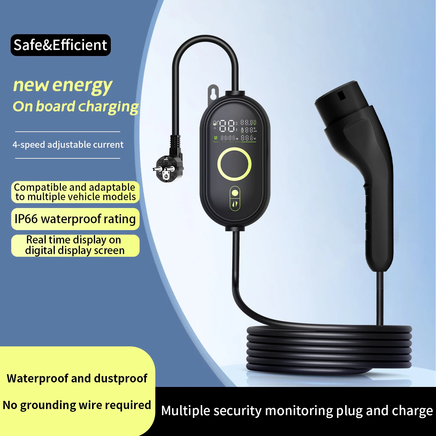 

Portable 7-Hole Charging Gun Convenient Portable Charging Stations