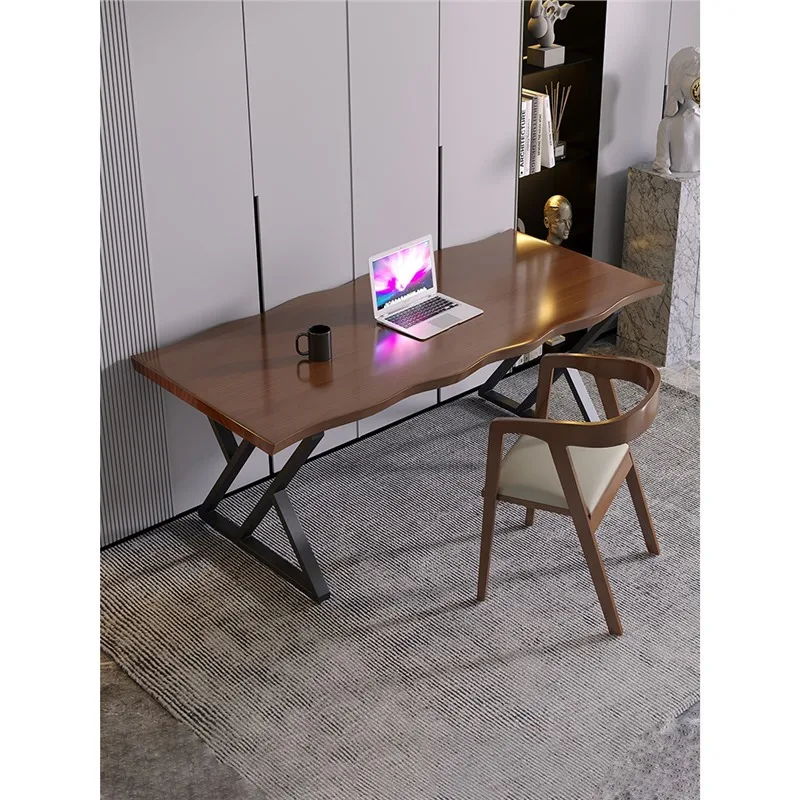 

Solid wood computer table Simple modern desk Negotiation Workbench Large board Long calligraphy