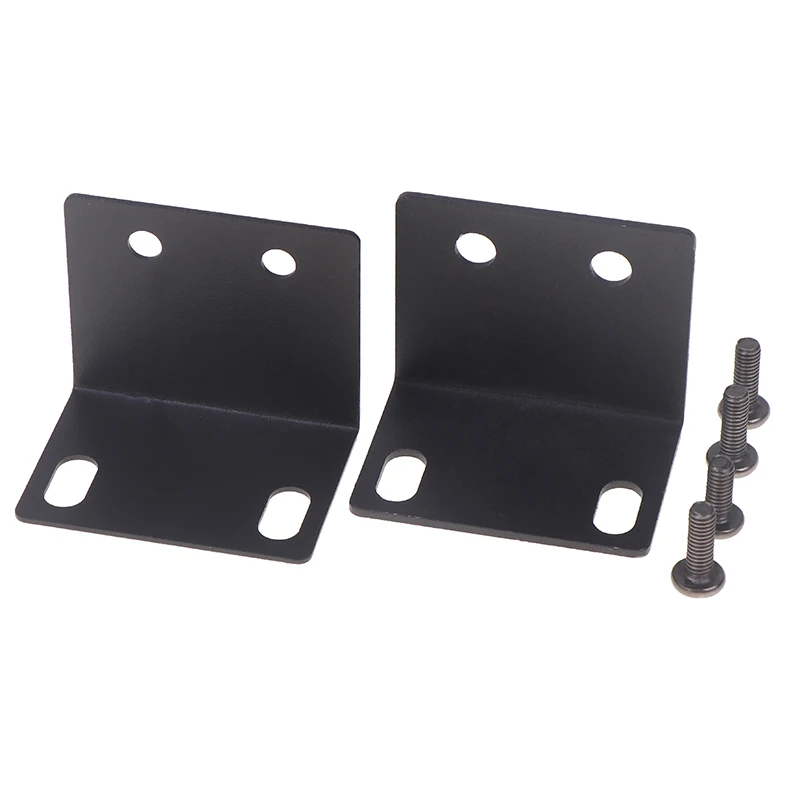 1 Set Metal 1U Rack Mount Ear Mounting Jointing With Screw Cap For Frame Box Wireless System Receiver Host