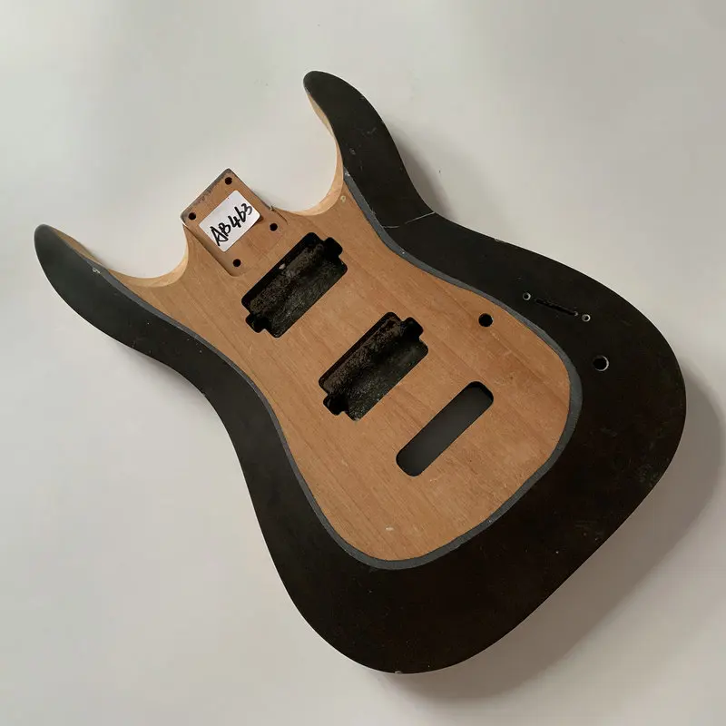 AB463 Stock Item Solid Redwood Electric Guitar Body HH Pickups Tremolo Surface Damages And Dirty