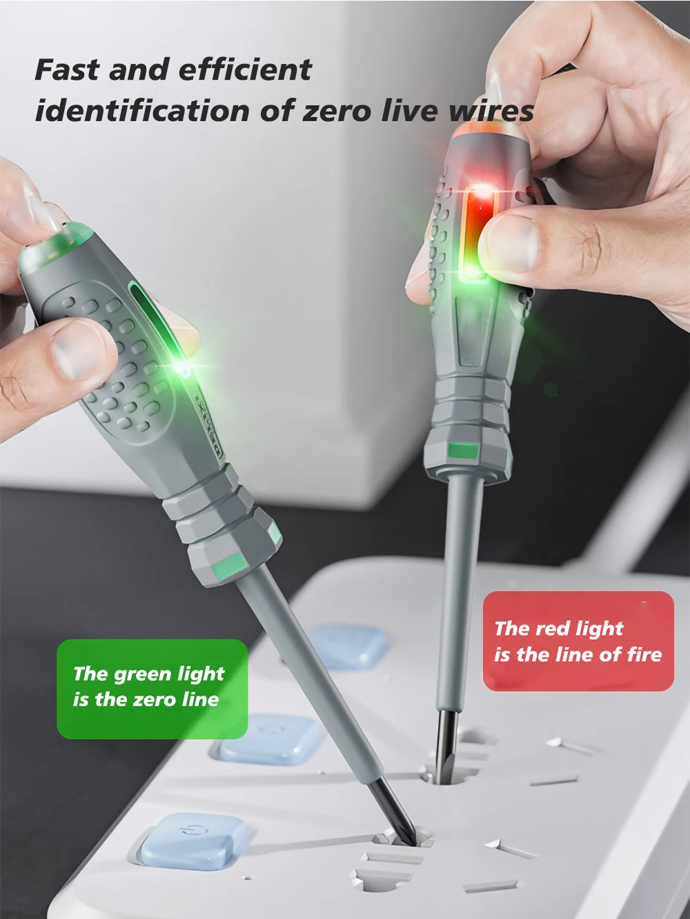 Professional electrician test broken wire induction power test tool high torque screwdriver test pen waterproof insulation