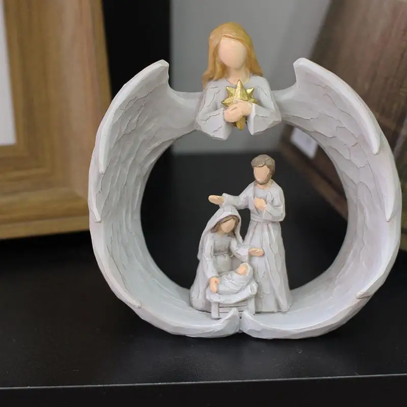 

Angel religious ornaments resin crafts home garden decoration ornaments creative Jesus ornaments Home Decoration