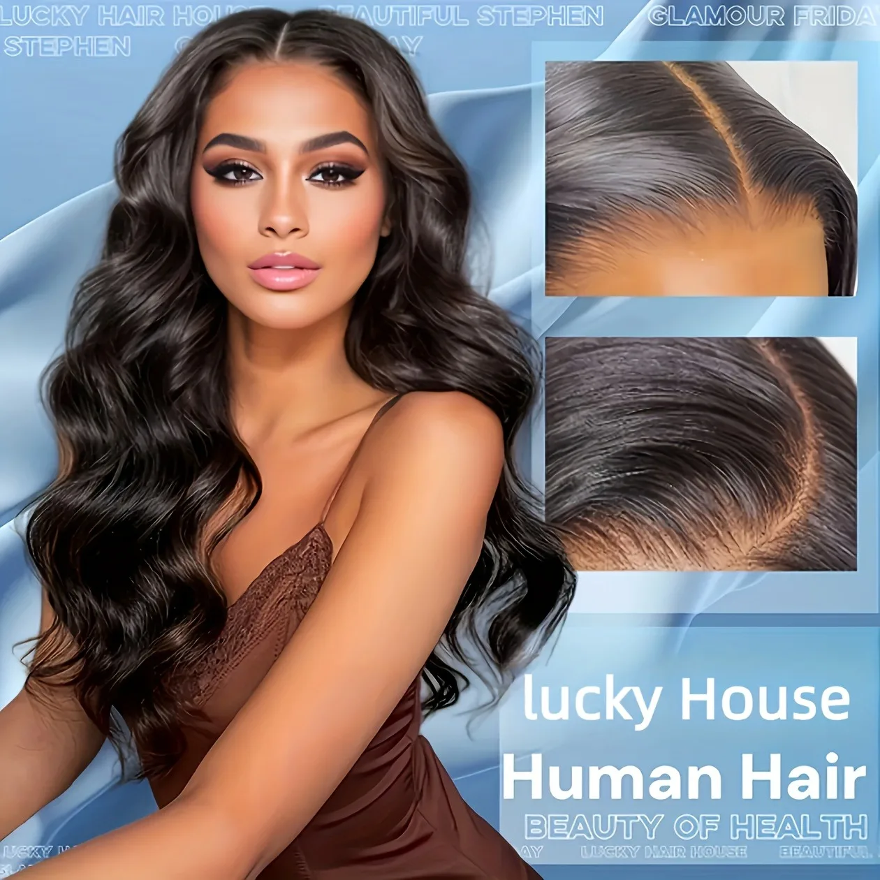 Body Wave Lace Front Human Hair Wigs 200 Density 13x4 Glueless Body Wave Human Hair Wigs For Woman 13x6 HD Lace Human Hair Wig image 4