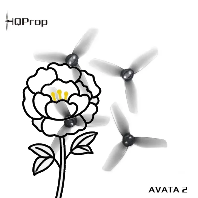 HQProp 3X3X3 Propeller 3Inch 3-Blade Prop Grey Poly Carbonate Compatible DJI Avata 2 for FPV Racing Drone Partsac