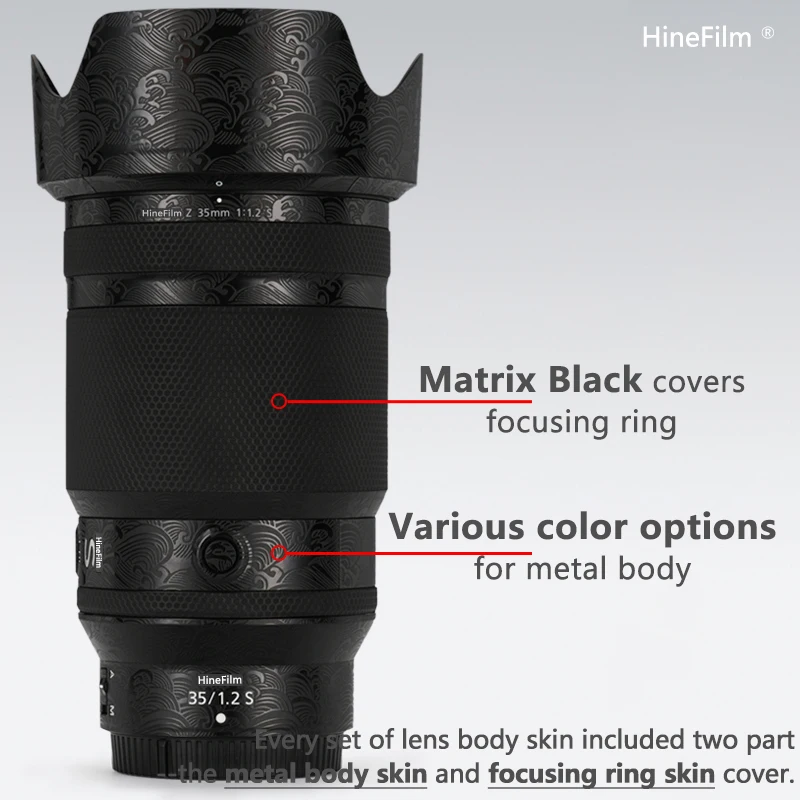 Индивидуальная наклейка на крышку объектива Nikon Z 35 мм f1.2S, наклейка 35 f1.2, наклейка для объектива Nikkor Z 35 1.2 S, наклейка 35F1.2, кожа
