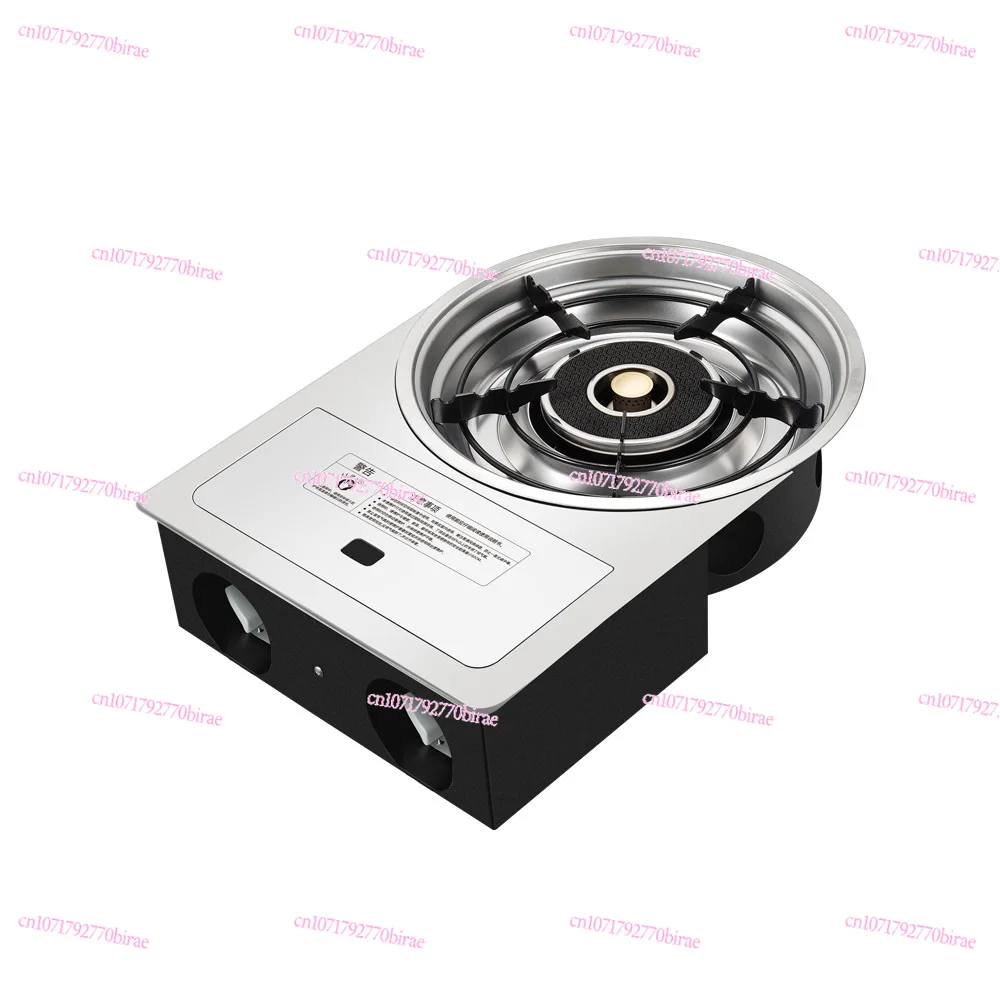 

Korean-style Embedded Cassette Stove Double Gas Tank Commercial Barbecue Fire Boiler Hot Stove Hotel