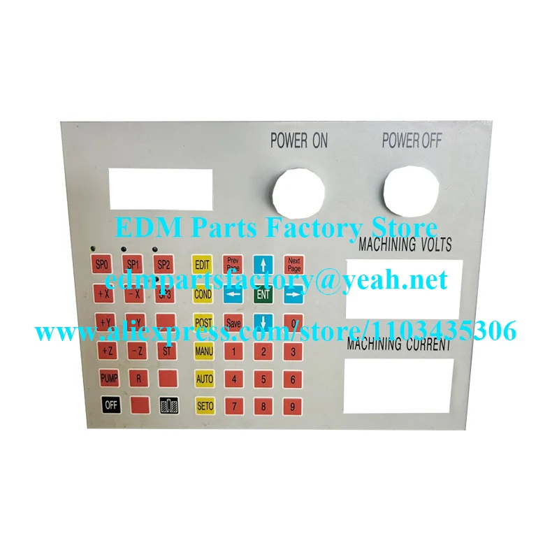 

Actspark SD1 Keyboard Panel 360504277 EDM Front Panel SD1/DRILL HD11 Keyboard Sticker 360.504.277 Hole Drilling Machine