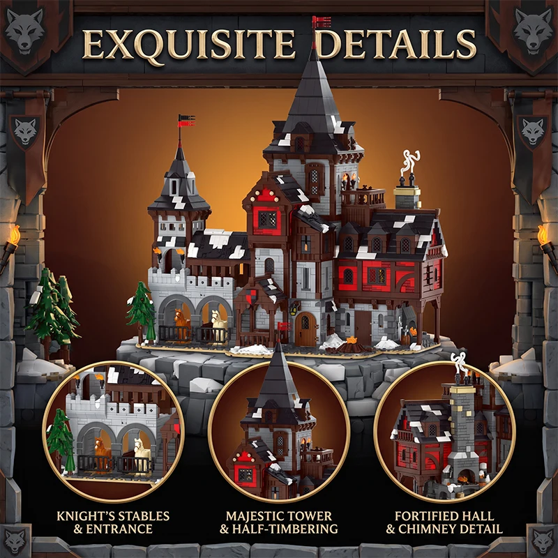 Orta Çağ Kurt Lordu Kalesi, LE - Lego Set City incelemesi ve fiyatı