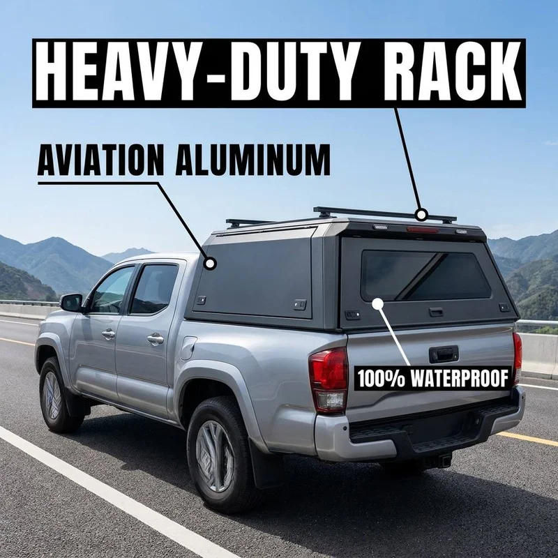 Hot Selling Aluminum Alloy Retractable Pickup Truck Hardtop Canopy Bed Cover adpat Tundra 2014-2024 5.5FT 6.5FT Bed