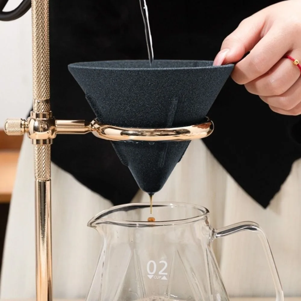Creative Cone Shape Microporous Ceramic Coffee Filter Reusable Portable Coffee Strainer Non-Porous Coffee Drip Cup Gift