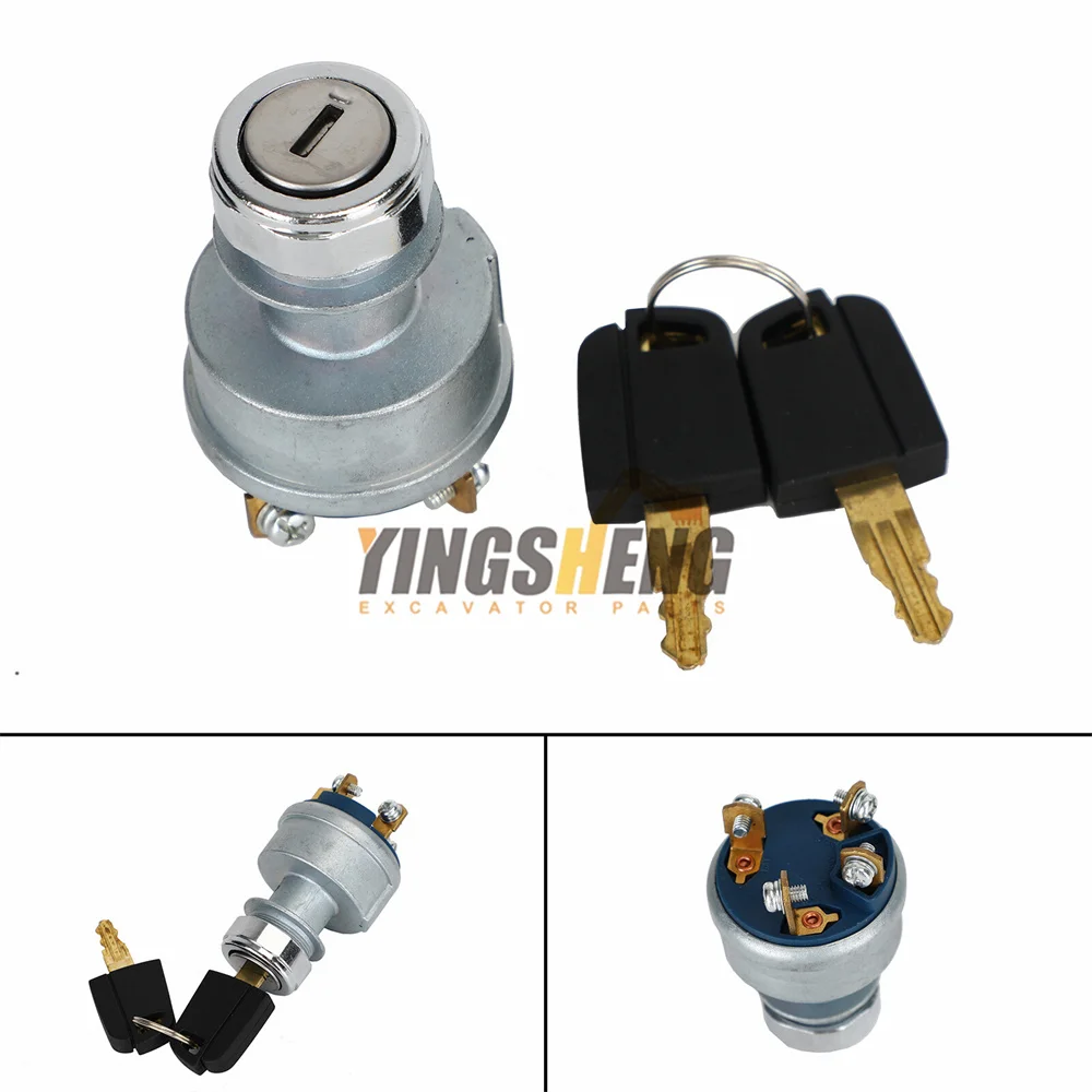 

9G7641 Выключатель зажигания Детали экскаватора CAT E320C E320D 4-проводной выключатель зажигания с двумя ключами Аксессуары для экскаваторов 9G-7641