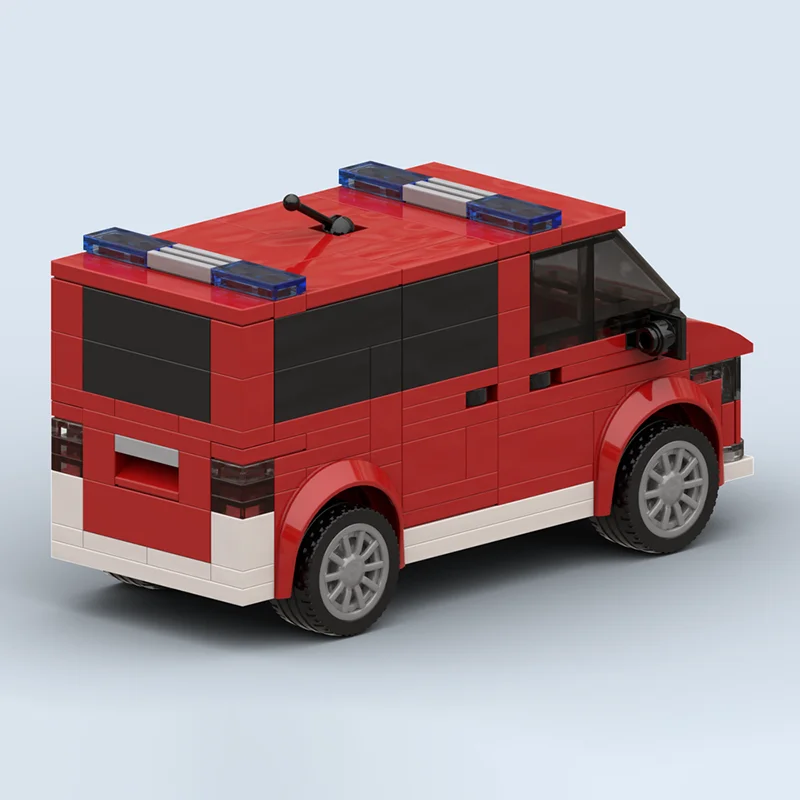 Moc Building Blocks German Emergency Doctor Van Technology Modular Bricks Model  Gifts Christmas Toys DIY Sets Assembly！