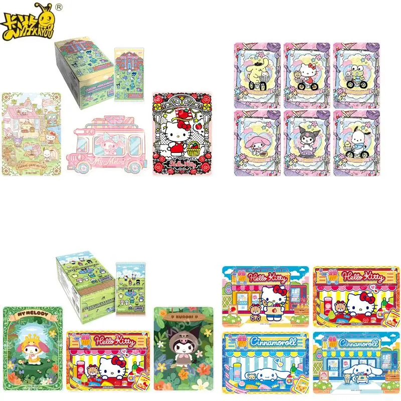 108 Pçs/set Original Sanrio Anime Personagens Coleção Bonito Cartão de Hobby Kuromi Melody Kitty Cinnamoroll Presente das Crianças