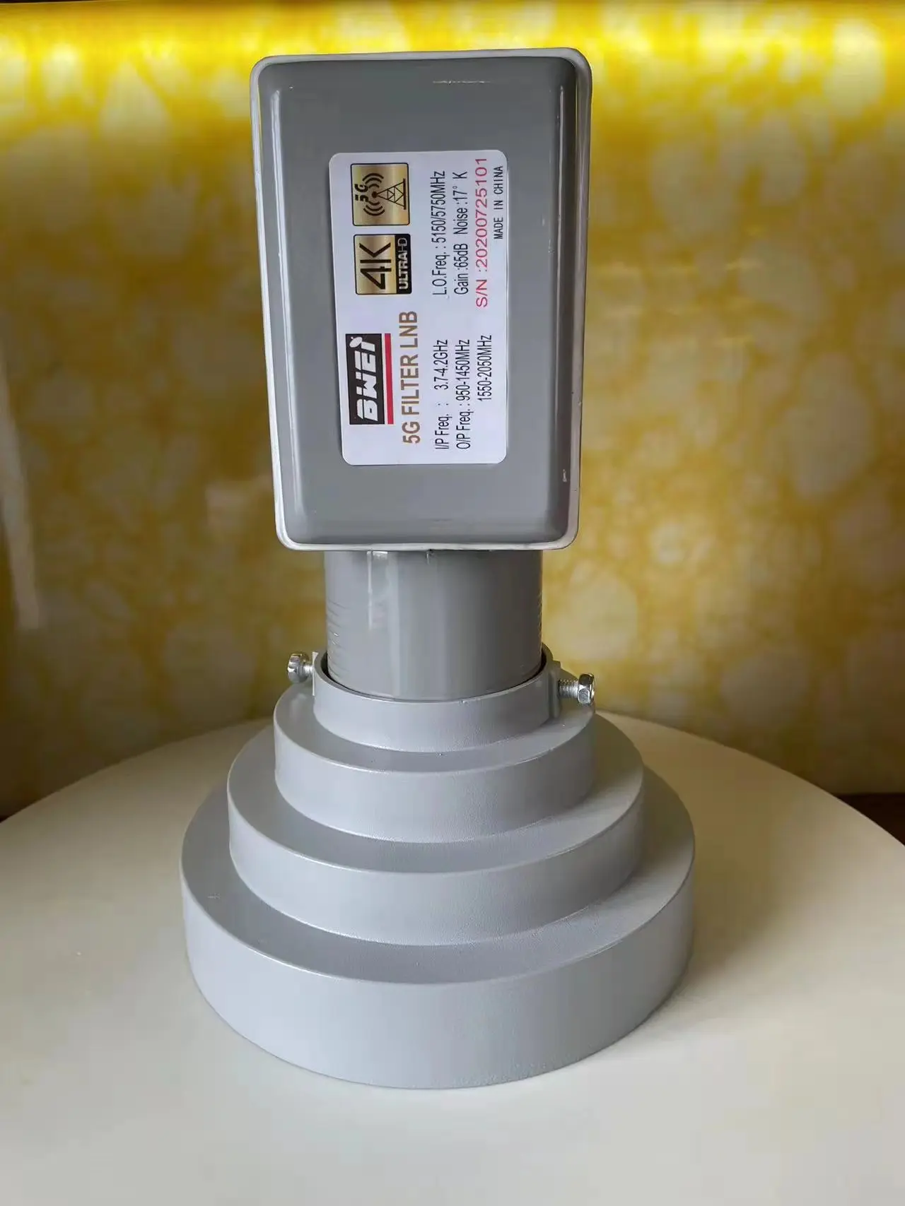 universal-satellite-signal-receiving-c-band-lnb-conical-scalar-ring-with-bracket-holder