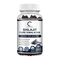 Shilajit Gummies with Black Seed Oil Himalayan Resin Pure Organic 13 in 1 Compound Used for Energy Cognitive Immunity Support