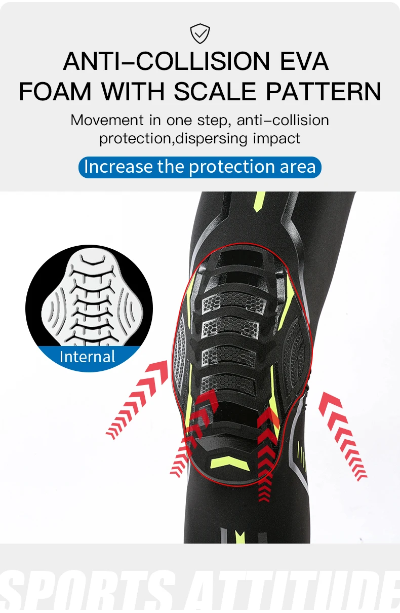 1Pc Knie Brace Kompression Knie Unterstützung Stoßfest Knie Pads Knie Hülse für Laufen Arthritis Joint Pain Relief Männer Frauen – Detail 5