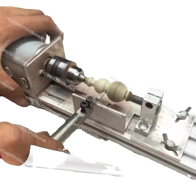 

DIY 120W Lathe Mini Machine Tool Woodworking Wood Mini Car Beads Buddha Bead Machine Hand String Punching Machine Easy To Use