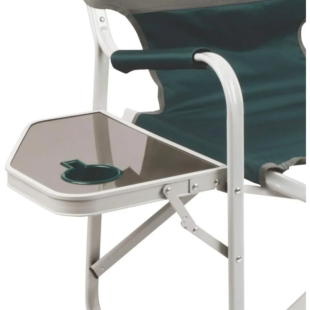 Silla de cubierta plegable portátil con mesa lateral, silla de mimbre para exteriores, Outpost Breeze