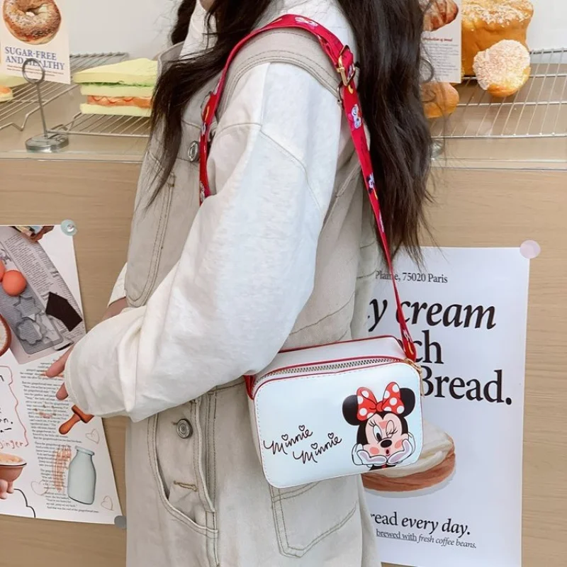 디즈니 미키 마우스 도널드 덕 데이지 미키 미니 위니 더 푸 어린이 가방 크로스바디 백 숄더백 조절 가능한 가방