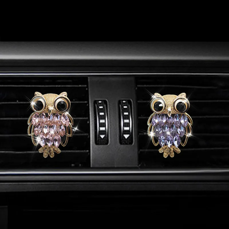 Owl Style car air freshener perfume bottle diffuser in the car auto Air conditioner outlet vent air Perfume clip