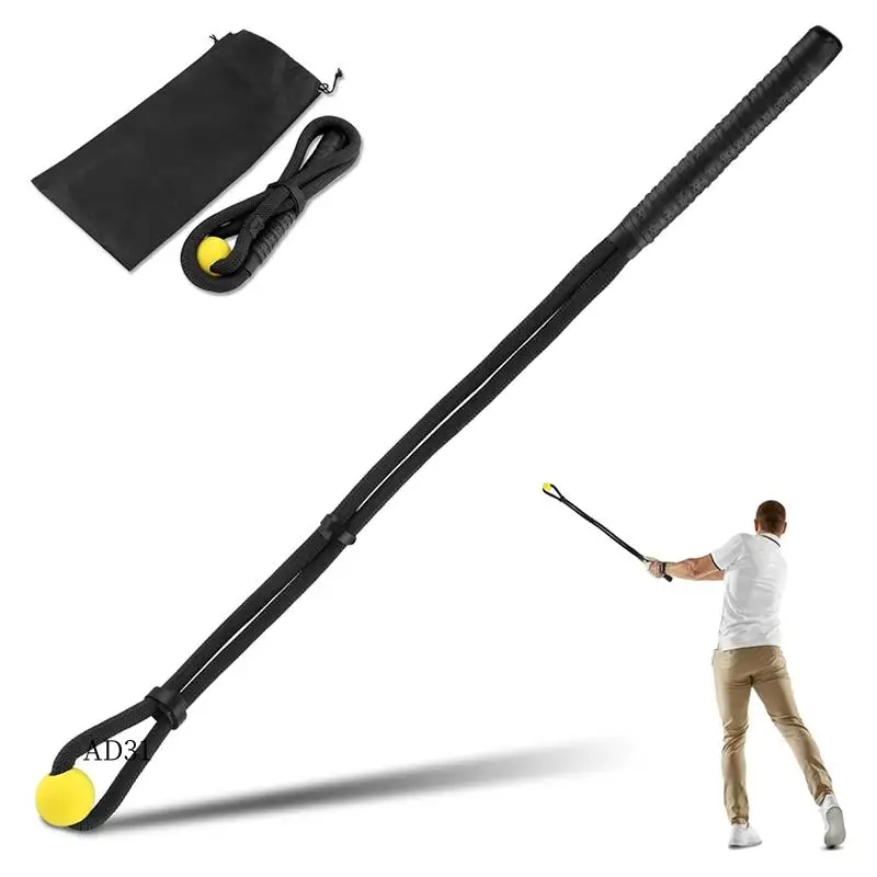 

New-Golf Swing Training Aid, Rope Trainer Equipment Improve Swing Speed Lagging Rhythm, Golf Warm-Up Exercise For Strength