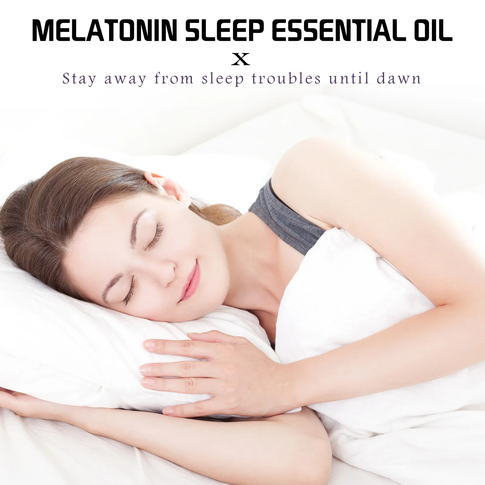 Deep Sleep Lavender Oil Aromatherapy Improve Insomnia Relieve Fatigue Anxiety Stress Enjoyable Bergamot Soothing Essential Oil