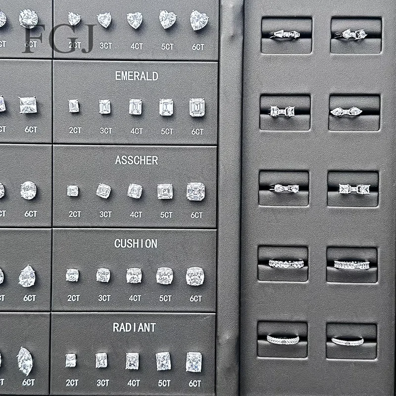 Neues Diamant-Karatgrößen-Vergleichswerkzeug-Set, 10 Formen, 20 Stück magnetische Ringhalterungen, professionelles Edelstein-Probier-Kit für Juweliergeschäfte – Detail 16