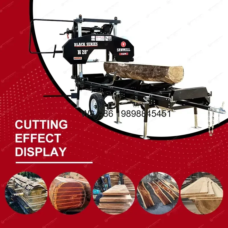 Wmwmnu Portable Horizontal Wood Bandsaw Mill for Chainsaw Sawmill