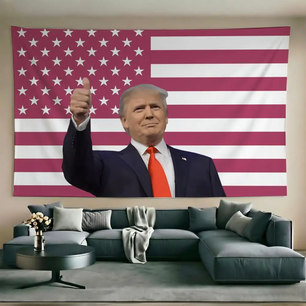 Donald Trump Tapestry Soft Tapestry Wall Hanging Decor for Daily Living Home Room Bedroom