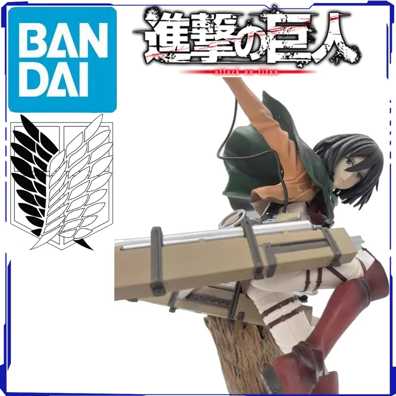 

29CM Attack on Titan Mikasa Ackerman Figure Game PVC Action Present Anime Cute Girl Collect Model Toy Doll Gift Collection Ins