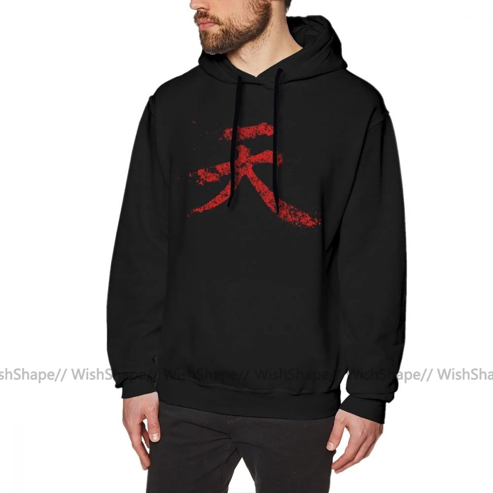 

Толстовка Kanji Akuma Kanji Hoodies Большой длинный пуловер с капюшоном Белый хлопок Свободные мужские осенние повседневные толстовки