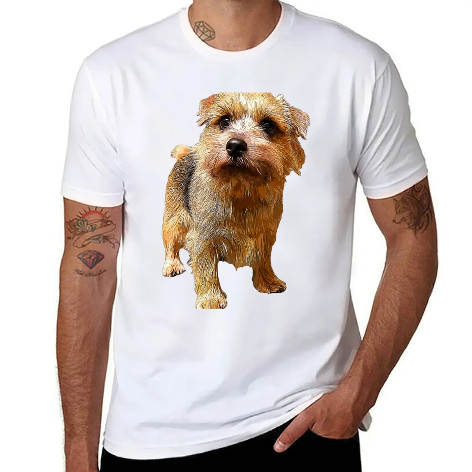 

Norfolk Terrier T-Shirt t shirts for man graphic vintage t shirts with prints t shirts for man pack white T-Shirt