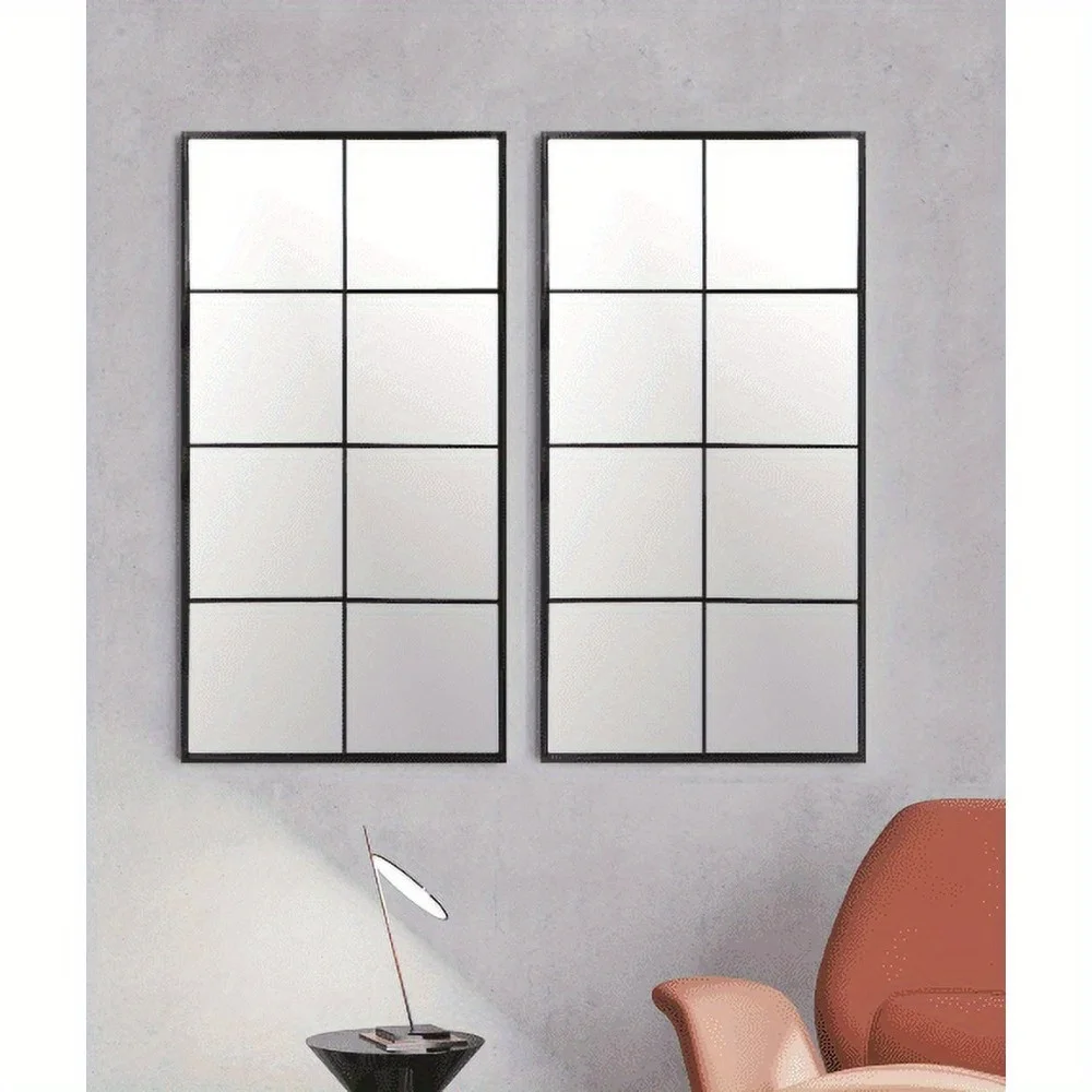 

Набор черных зеркал для оконного стекла размером 16 x 32 дюйма, набор из 2 шт.