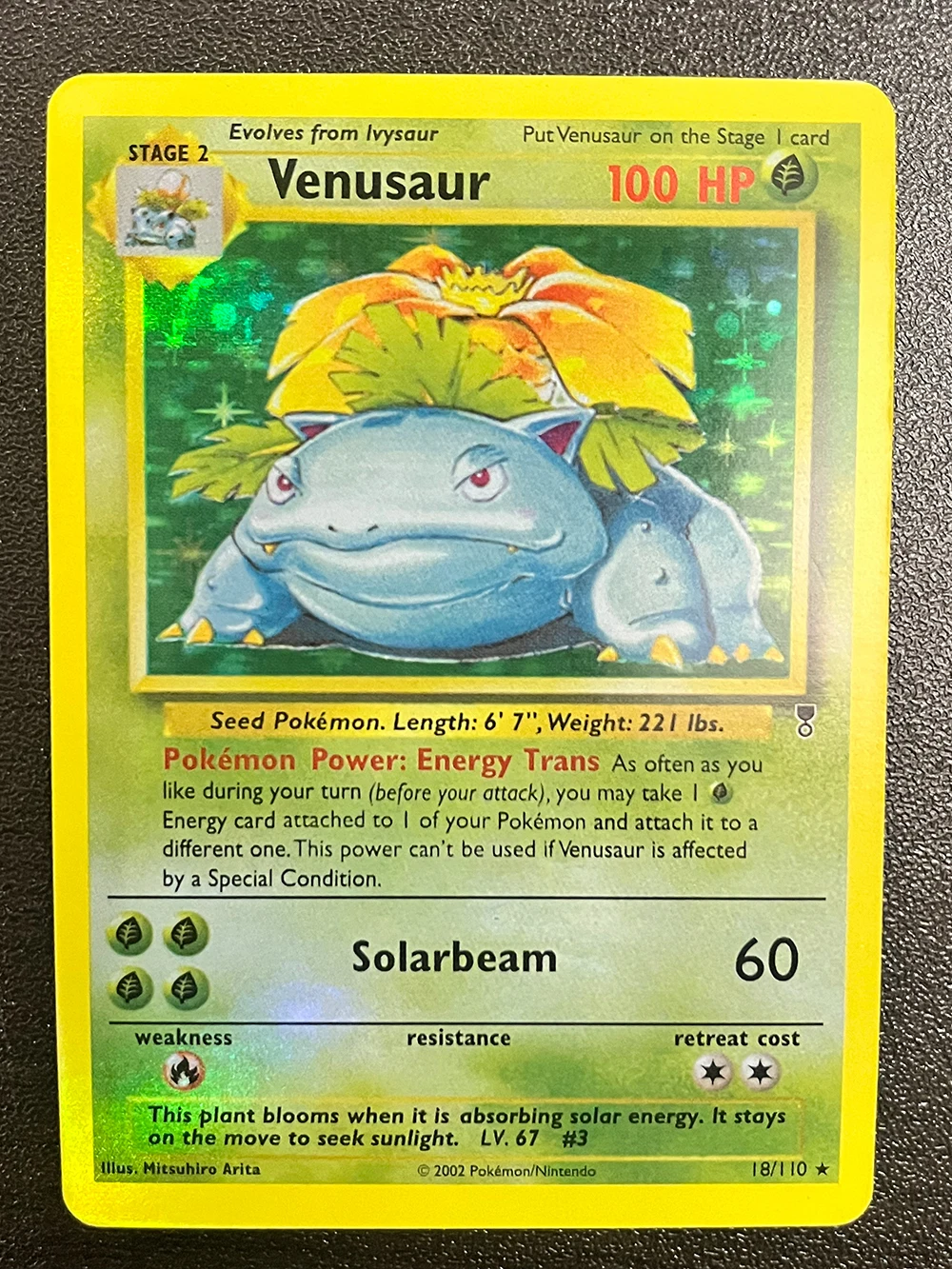 3Pcs PTCG Pokemon Cards Base Set Charizard Venusaur Blastoise Holo Ultra Rare Pokemon Trading Cards For TCG Battle Deck Gift