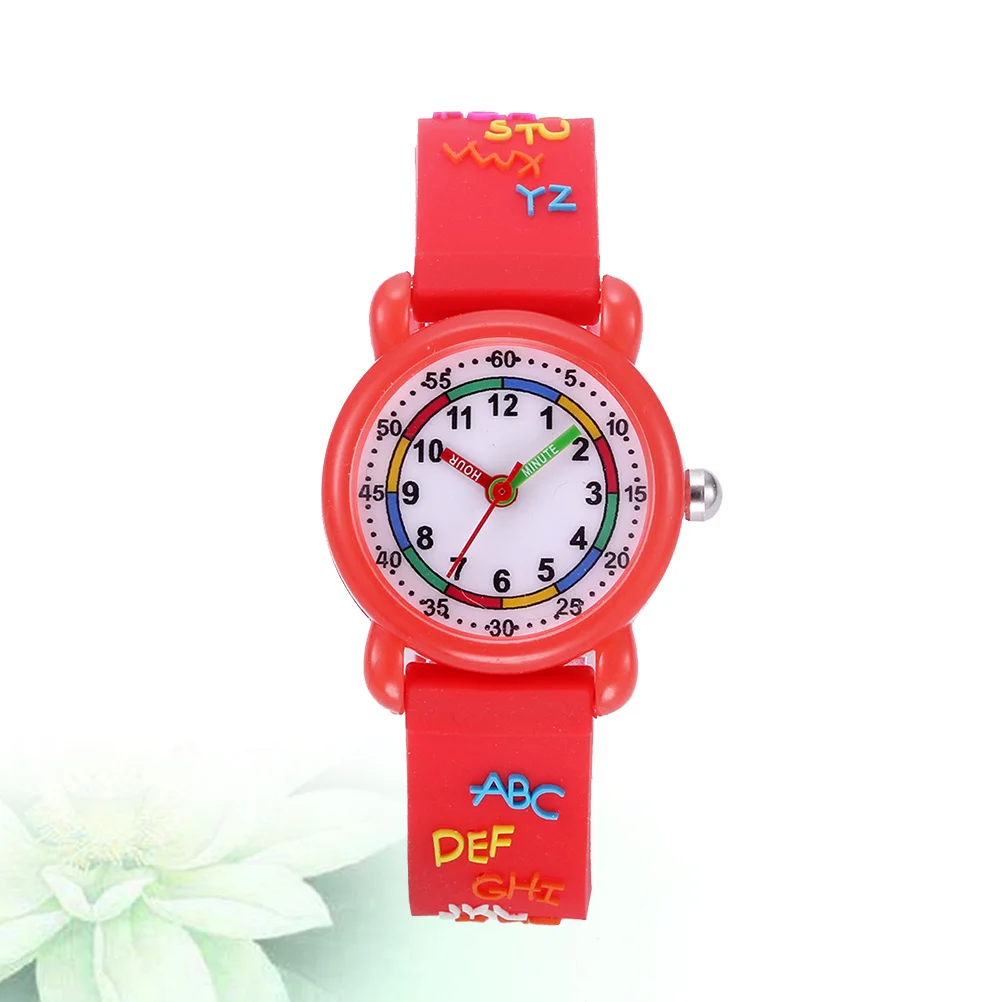 1 قطعة ساعة كوارتز مقاومة للماء ساعة يد كرتونية بحزام قابل للتعديل هدية عيد ميلاد عصرية للساعة #1