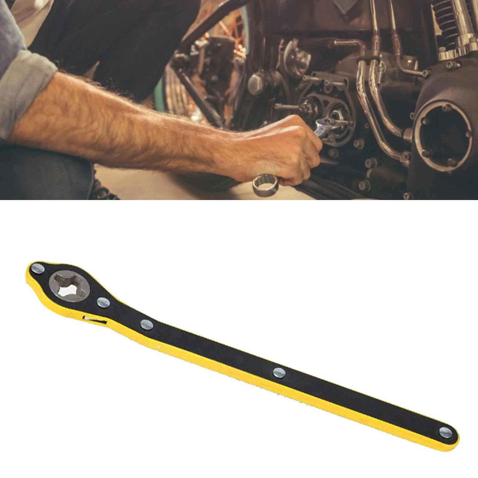 Labor Saving Jack Wrench Jack Ratchet Wrench Ratchet Spanner Metal Labor Saving Strong  Rocker Design Jack Ratchet Wrench