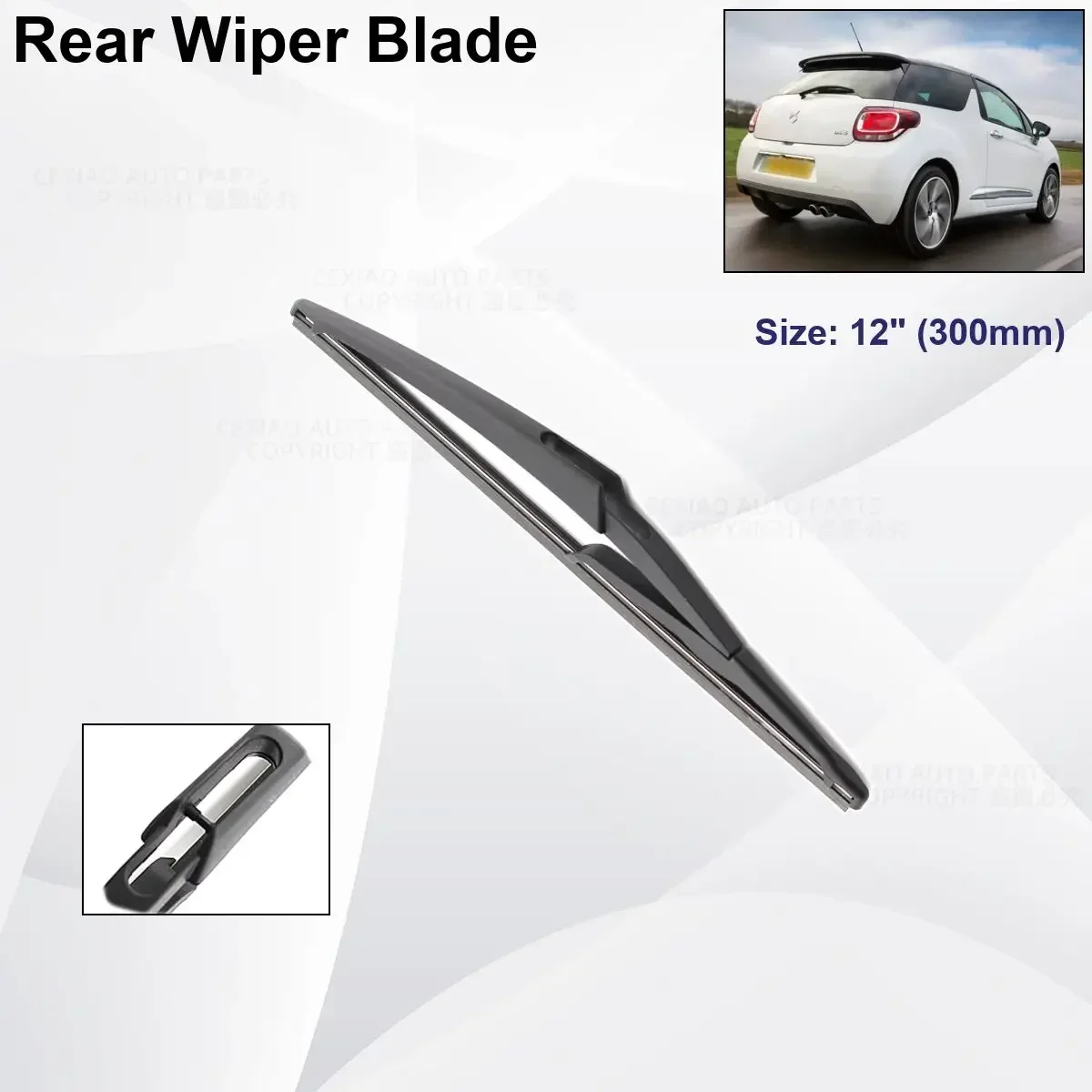 Para citroen ds3 ds 3 2009-2016 lâminas de limpador dianteiro traseiro do carro de borracha macia limpadores de pára-brisas auto limpeza acessório do carro