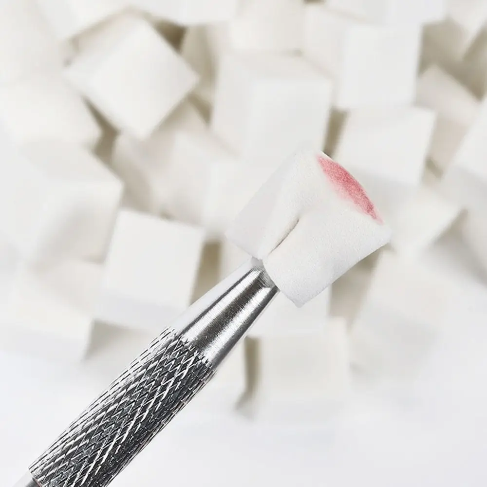 Coloração carimbo gradiente prego esponja conjunto macio alto rebote prego stamper esponja cuidados com as unhas quadrado diy manicure maquiagem esponja