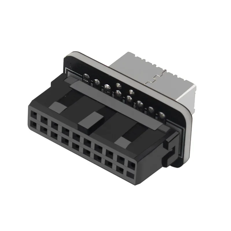 USB 3.0 20Pin/19P Internal Header to Type E Adapter Connector USB 3.1 20 Pin Converter for Type C Front Panel Motherboard