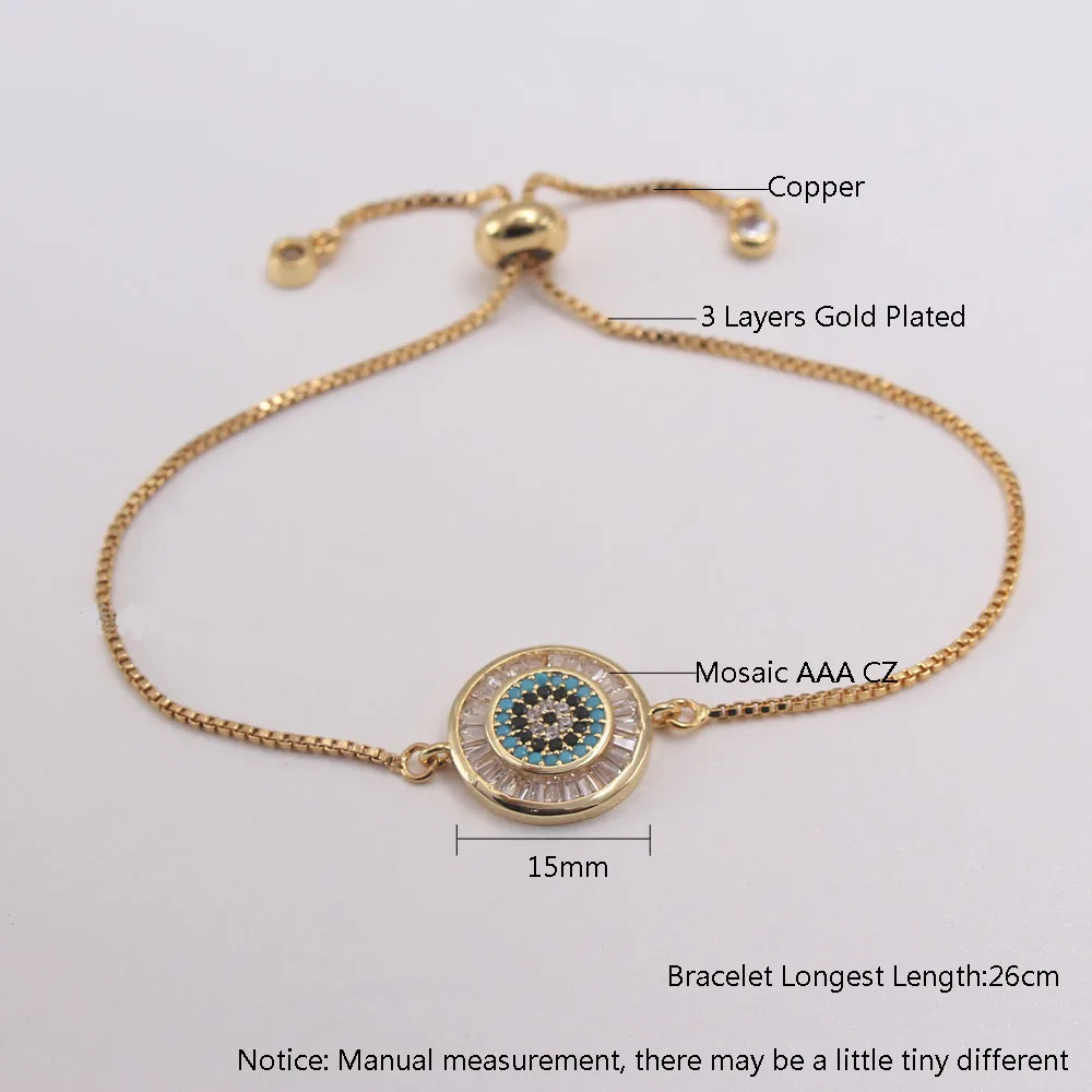 MHS.SUN Fashion AAA Zircon Jewelry Women Bangle Charming Gold/Silver Color Chain Bracelets For Party Girl Gift