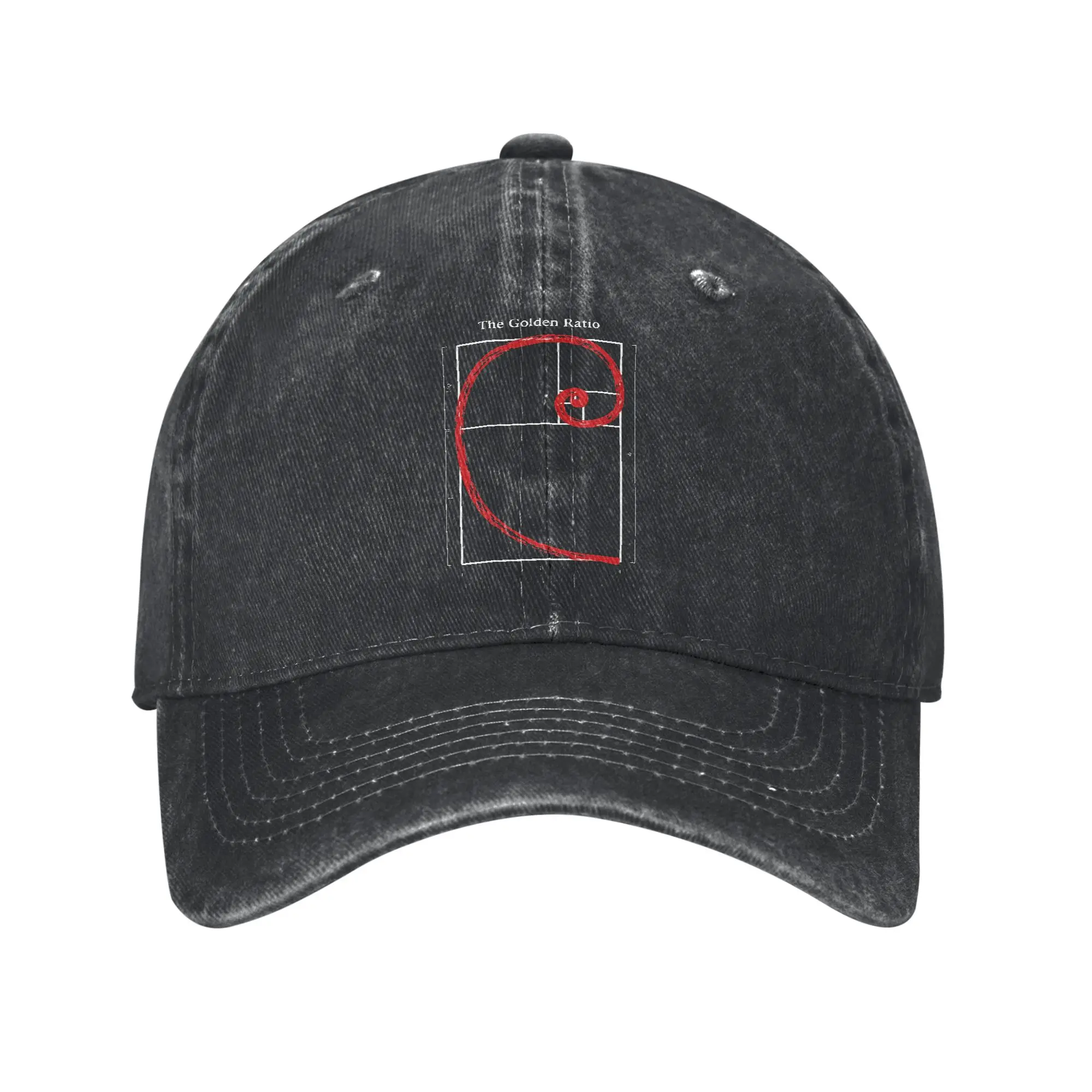 Casual The Golden Ratio Fibonacci Spiral Baseball Cap Men Women Distressed Denim Snapback Hat Geek Math Outdoor Soft Hats Cap