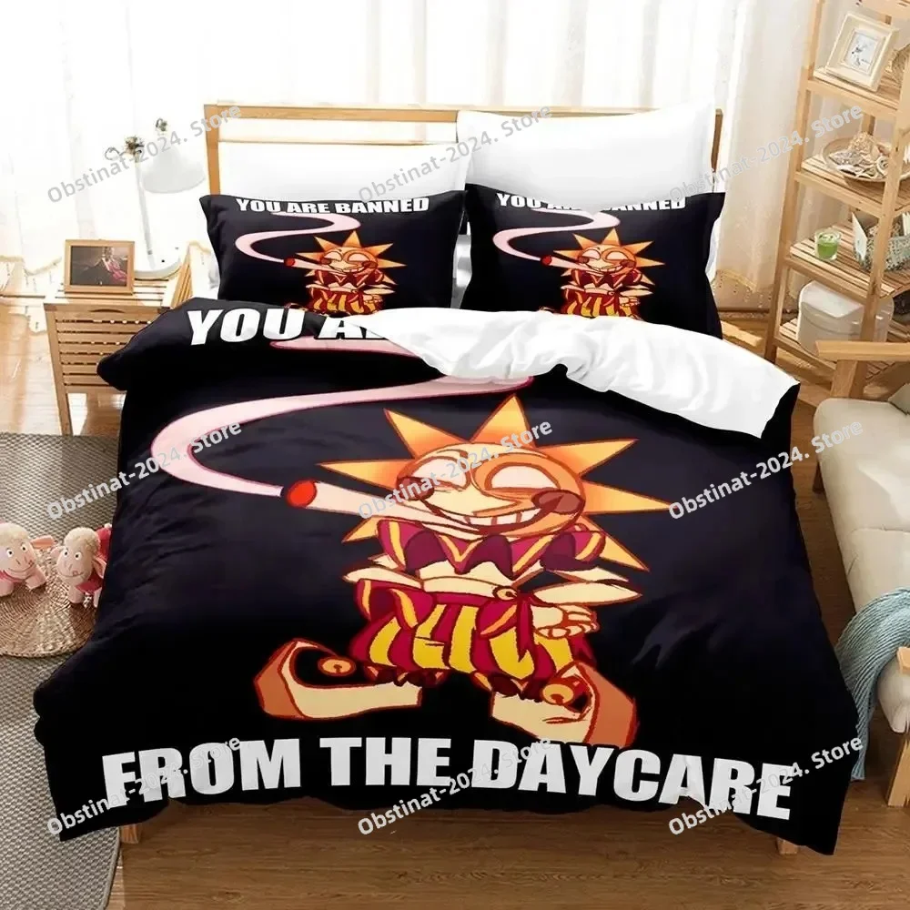 Sundrop FNAF Комплект постельного белья Single Twin Full Queen King Size Комплект постельного белья Aldult Boy Спальня Duvetcover Sets 3D Print Игровой комплект простыней