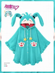 Hatsune Miku Winter Pajamas Thickened And Warm Anime Peripherals Cartoon Cute Pajamas Comfortable And Warm Kawaii Home Clothes
